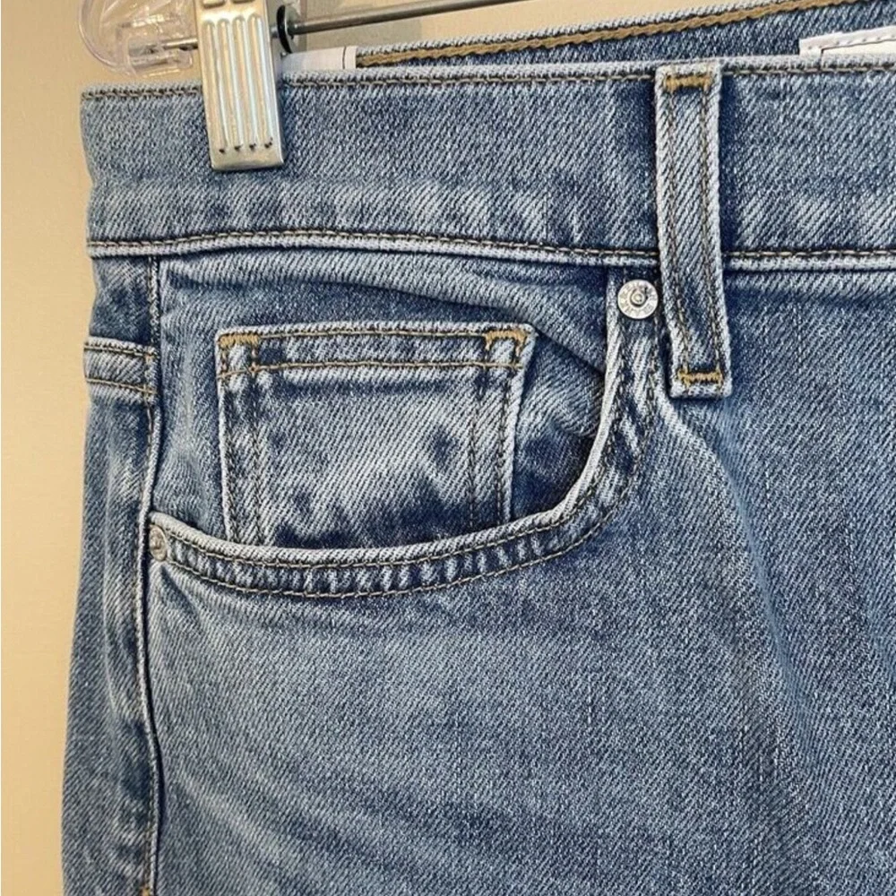 Frank & Eileen Monaghan Mom High Rise Button Fly Raw Hem Jeans Size 30 - Picture 6 of 12